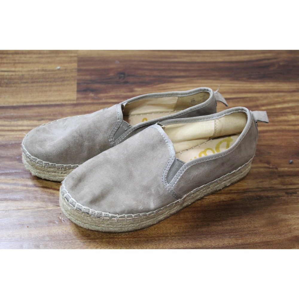 Sam Edelman Carrin Size 6 Espadrille Platform Suede Tan
